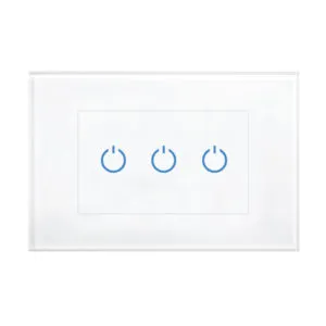 בית חכם - מסגרת לשלוש הדלקות - לבן