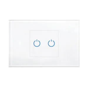 בית חכם - מסגרת לשתי הדלקות - לבן